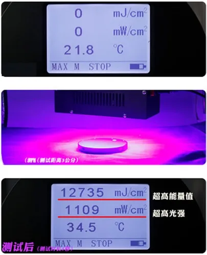 Vista 2 de High Power UV Curing Ultraviolet LED Printing 365nm 395nm 405nm Green Oil Painting Circuit Board PCB Resin Curing(365nm)