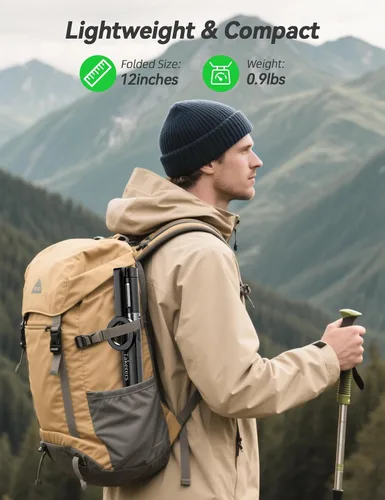 Vista 6 de Takerers Trípode magnético para selfie stick de 66 pulgadas para iPhone Magsafe, 360° de aluminio giratorio fuerte magnético para teléfono celular