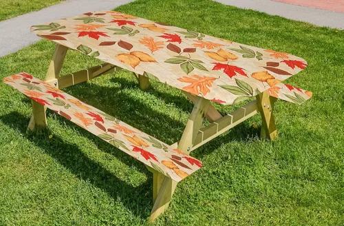Vista 9 de LAMINET Mantel elástico ajustable para mesa, medallón grande, redondo, se adapta a mesas de hasta 45 a 56 pulgadas de diámetro Medallion