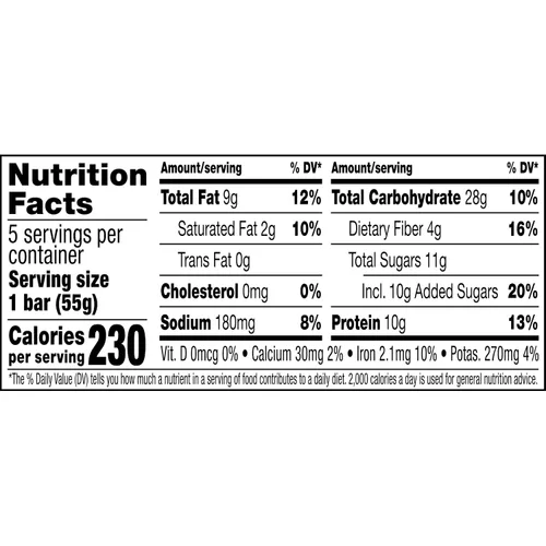 Vista 9 de RXBAR - Barras de mantequilla de nuez y avena con proteína, snacks de proteínas, mantequilla de maní y chocolate oscuro (6 cajas, 30 barras)