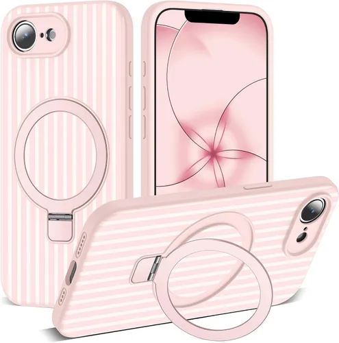 Vista 107 de SKYLMW Funda diseñada para iPhone 11 con soporte magnético invisible Compatible con Mag-Safe, a prueba de caídas de grado militar, a prueba