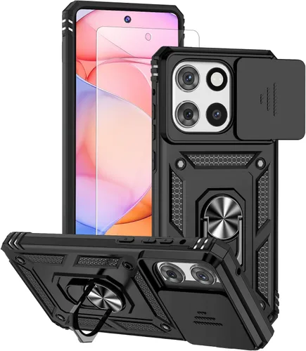 Vista 12 de Funda 5G para Motorola Moto G Stylus 2025/2026 con protector de pantalla de vidrio templado, TPU suave y flexible, ajuste delgado, a prueba