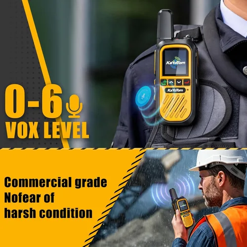 Vista 4 de Walkie Talkies de largo alcance global de alcance ilimitado 4G LTE PoC Radios bidireccionales (más de 5000 millas), resistentes e impermeables