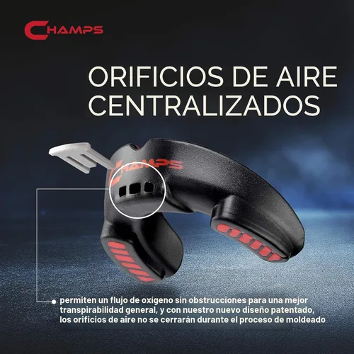 Vista 2 de Champs MMA Protector Bucal Transpirable para Boxeo, MMA, Jiu Jitsu, Muay Thai, Lucha Libre y Deportes de Combate – Diseño de Fácil Ajuste, Hervir
