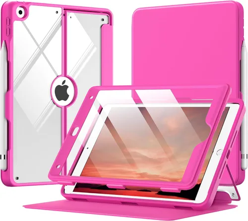 Vista 14 de MoKo Funda para iPad de 9ª generación con soporte para lápices, funda para iPad de 8ª/7ª generación de 10.2 pulgadas, protector de pantalla