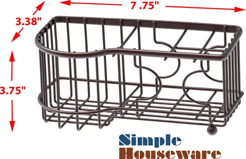 Vista 5 de Simple Houseware Soporte para cepillos de dientes multifuncional de 6 ranuras, bronce