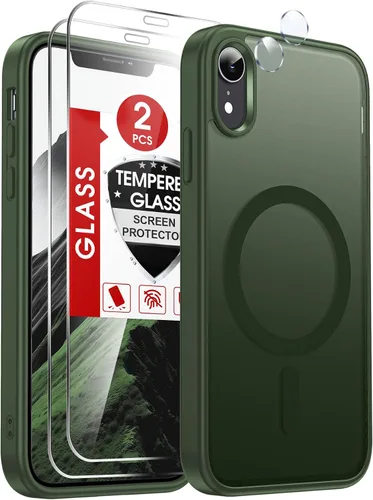 Vista 56 de LeYi Funda para iPhone XR: con protector de pantalla X2 + 2 funda para cámara [compatible con MagSafe] Funda protectora magnética i iphoneXR