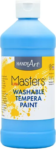 Vista 61 de Handy Art Little Masters - Pintura lavable, 16 onzas, color negro Bright & Mixable, High Opacity, Washable Colors for Classroom, Students, Kids