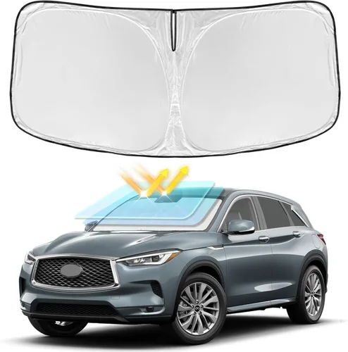 Vista 53 de Parasol de 4 capas para parabrisas, ajuste personalizado, tela 240T