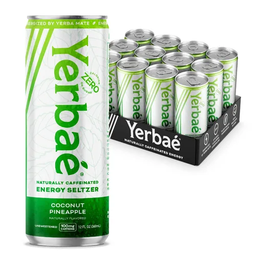 Vista 20 de Yerbae - Agua espumosa mejorada (12 unidades) Energy Yerba Mate 340 ml, lata