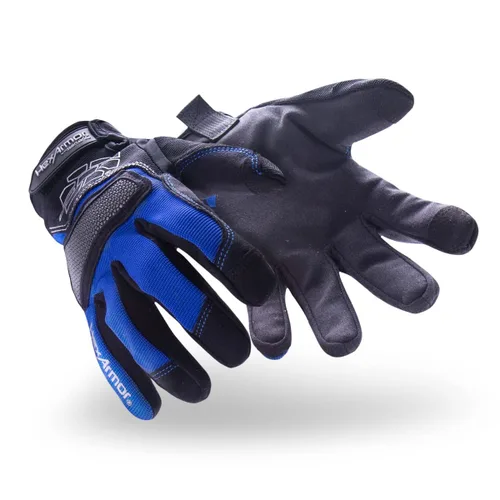Vista 24 de HexArmor Chrome SLT® Series 4067 Leather Work Gloves, Large Resistente a los cortes, protección contra impactos 4067 Cuero Blanco y Naranja Impact