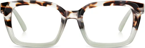 Vista 12 de XVXV Square Reading Glasses for Women - Blue Light Blocking Readers Anti Glare Eyeglasses with Spring Hinge