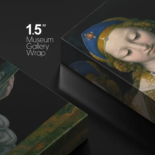 Vista 4 de wall26 Lienzo impreso para pared, diseño de Salomé y San Juan Bautista, por Solario, Historia del Renacimiento, ilustraciones de bellas artes, arte