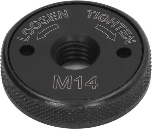 Vista 8 de Placa de presión de la amoladora, tuerca de brida de amoladora angular de bloqueo automático M14 40Cr 1.772 in para trabajar