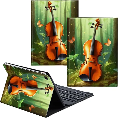 Vista 46 de Funda para Samsung Galaxy Tab S6 Lite 2022/2020 Teclado Inalámbrico Desmontable y Cubierta De Soporte De Cuero PU Funda Protectora Para Samsung