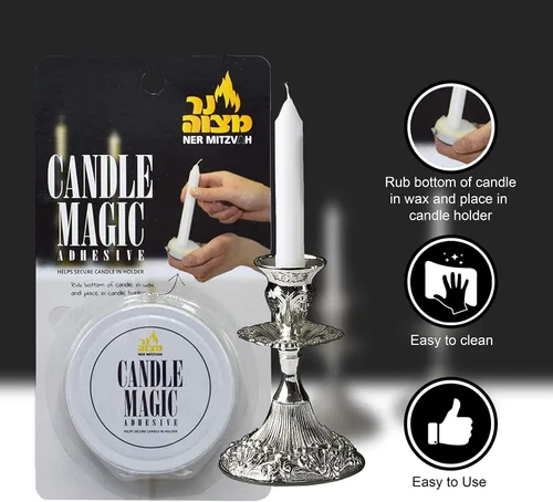 Vista 2 de Pegamento adhesivo para velas cónicas - Candle Magic
