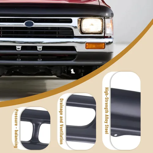 Vista 4 de CarPartsDepot Cenefa de parachoques delantero compatible con camioneta Toyota Pickup 2WD 1992-1995 TO1095104 5391135010