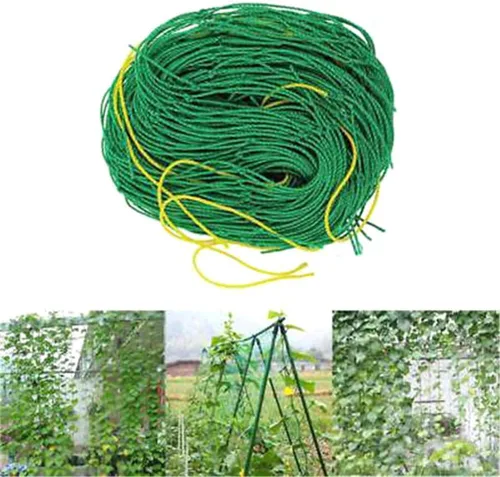 Vista 3 de Red de enrejado para plantas de jardín, soporte de plantas de alta resistencia, red de enrejado de vid y vegetal, red de trepadora, red de cultivo