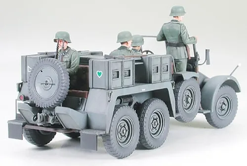 Vista 4 de Tamiya Modelos Krupp Protze Camión de remolque con kit de modelo Pak de 1.457 in