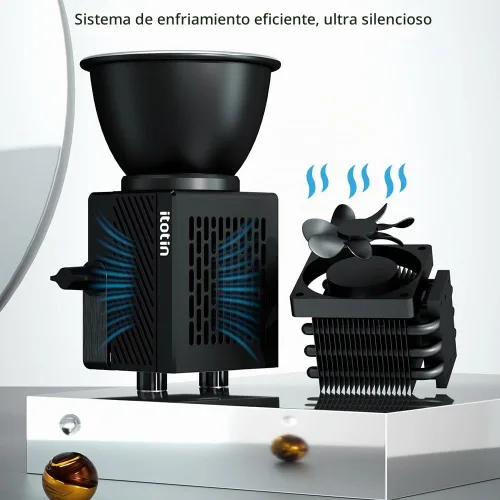 Vista 5 de Luz de video LED, luz de video bicolor de 60 W, mini luz de fotografía COB con control de 2.4G/APP, 2700K-7500K, CRI>96, TLCI>97, 8 efectos