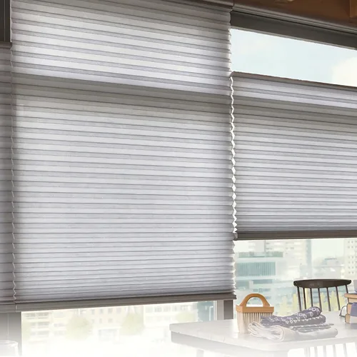 Vista 3 de Persianas celulares de 1.5 pulgadas a juego con colores personalizados para ventanas y puertas de interiores, persianas celulares inalámbricas