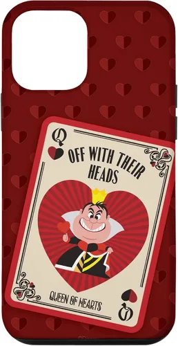 Vista 16 de Disney Carcasa para iPhone 17, diseño de villanos, la reina de corazones con sus cabezas, color rojo