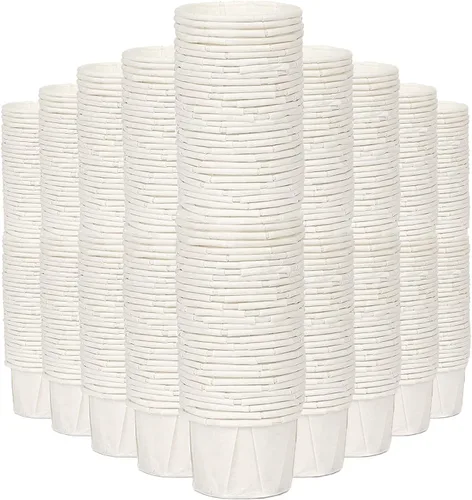 Vista 7 de Upper Midland Products Vasos de papel de 1 onza - Vasos de papel para catador de medicina ketchup sacramento (paquete A, paquete de 1000)