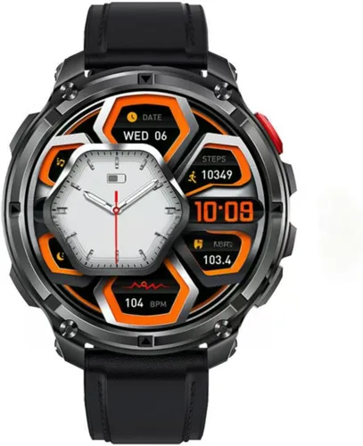 Vista 10 de Relojes inteligentes múltiples modos deportivos para hombres con linterna, reloj inteligente para Android y iPhone, pantalla táctil HD de 1.7 Negro