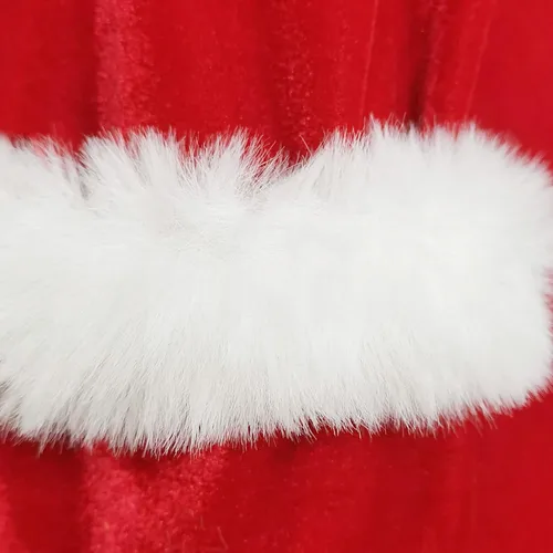 Vista 2 de vestido de mujer rojo de Navidad para adultos