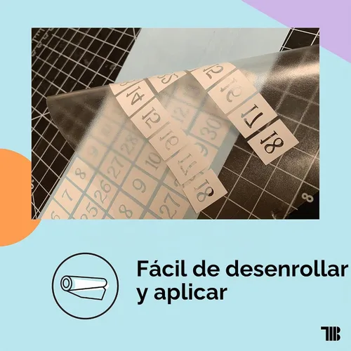 Vista 5 de TapeManBlue Cinta de transferencia transparente para vinilo - Rollo de 6 pulgadas, fabricada en EE. UU., Cinta adhesiva de transferencia de vinilo
