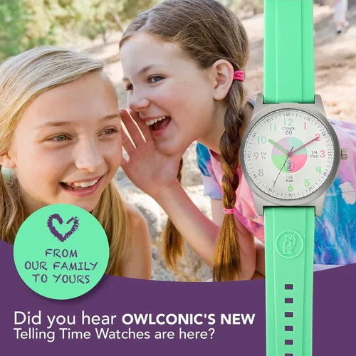 Vista 9 de OWLCONIC Analog Kids Watch - Girls & Boys Watches Ages 7-12 - Kids Analog Watch - Telling Time Teaching Tool - Gift Watches for Girls and Boys