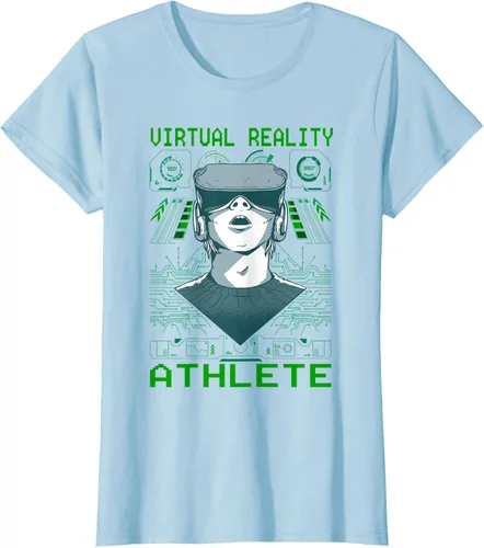 Vista 16 de Playera divertida de realidad virtual para atleta VR Gamer Negro