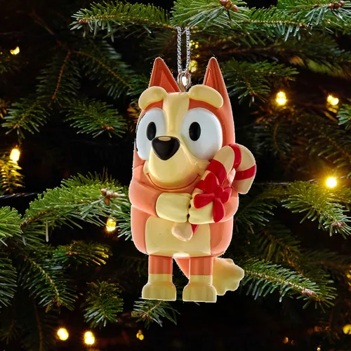 Vista 6 de Adornos Bluey and Bingo – Decoración para árbol de Navidad – Producto oficial – 2 surtidos