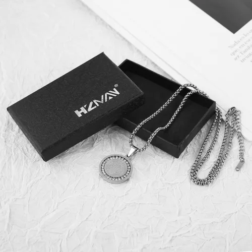 Vista 6 de HZMAN Collar de exorcismo de San Benito de acero inoxidable con circonita dorada y plata católica colgante de cruz para hombres y mujeres regalo