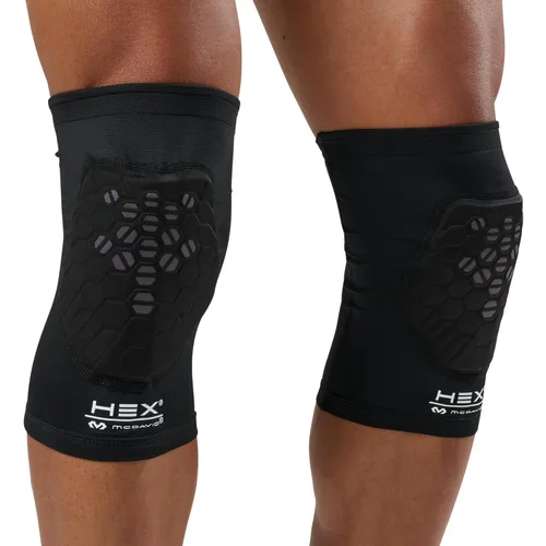 Vista 8 de McDavid Rodilleras con tecnología HEX de absorción de humedad para mujeres/hombres, protección para codos y espinillas, almohadillas Hex