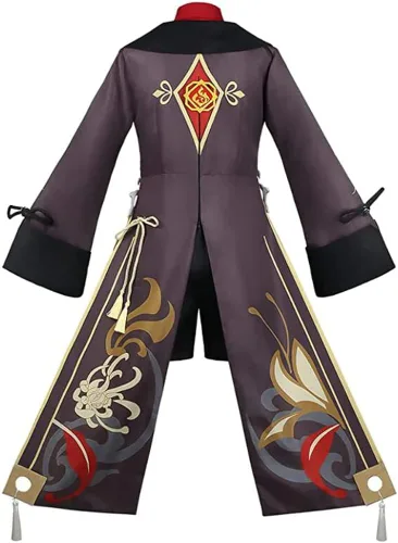 Vista 5 de ATEOVE Hu Tao - Disfraz de uniforme para cosplay, conjunto completo