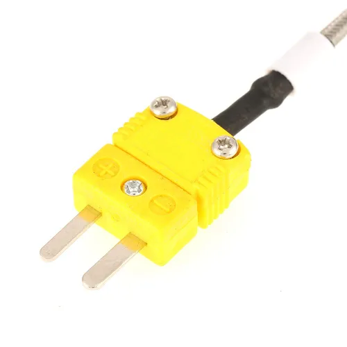 Vista 3 de Termopar EGT para sonda de temperatura de gas de escape con punta expuesta y conector tipo K