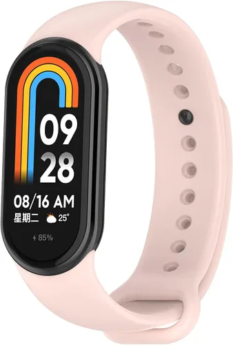 Vista 9 de Compatible con Mi Band 8 bandas para mujeres y hombres, correas de repuesto de silicona deportivas femeninas, pulseras de pulsera accesorio correas