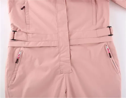 Vista 4 de YEEFINE Traje de esquí de una pieza para mujer, monos de nieve impermeables para invierno