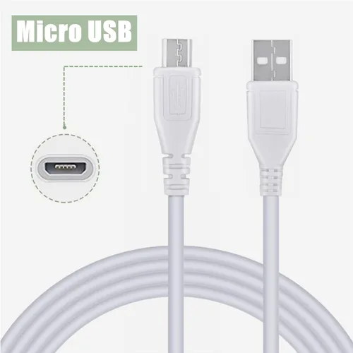 Vista 2 de 3.3ft White Micro USB Adapter Charger Cord Cable Replacement for Edifier MB200 Portable Speaker Power PSU