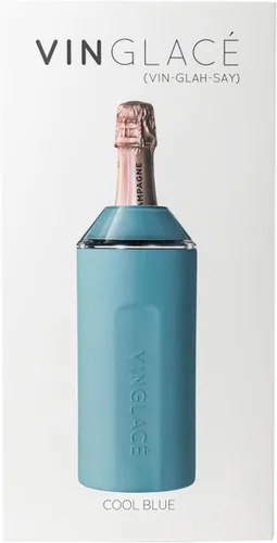 Vista 5 de Vinglacé Enfriador de Botella de Vino - Aislador de Champán Portátil - Funda de Enfriador de Vino de Acero Inoxidable - Mantiene el Vino Frío
