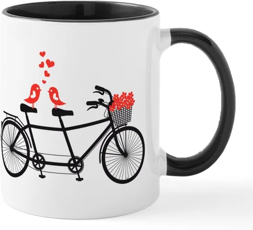 Vista 25 de CafePress Bicycle Bike Riding 11 Oz Ceramic Mug 11 oz (325 ml) Ceramic Coffee Mug