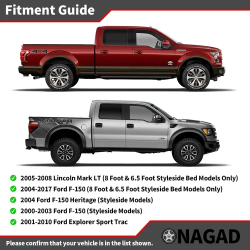 Vista 3 de Anclajes de amarre para ganchos de amarre Ford 2000-2017 Compatible con F-150 Styleside 2004-2017 Compatible con Explorer Sport Trac 2001-2010