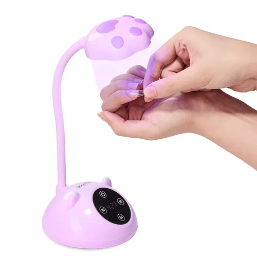 Vista 14 de Beetles - Lámpara de uñas con cuello de cisne (36 mW/cm², inalámbrica, UV, 36 mW/cm²) Rechargeable 2000mAh UV Light for Gel Nails Press on Nails