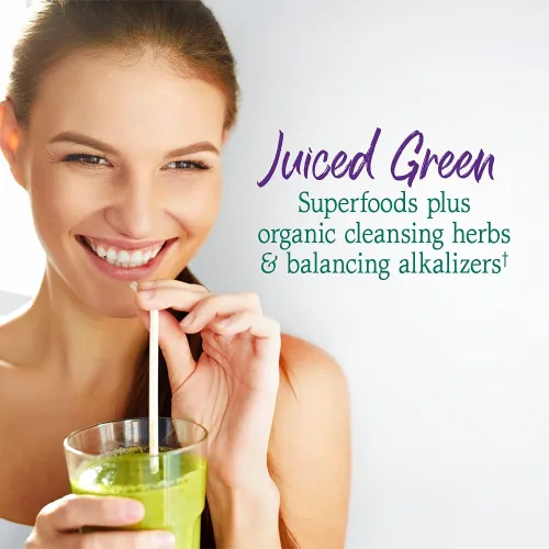 Vista 2 de Garden of Life Vegan Green Superfood Powder. Alcalinizante y desintoxicante orgánico, natural, 10.1 onzas, en polvo