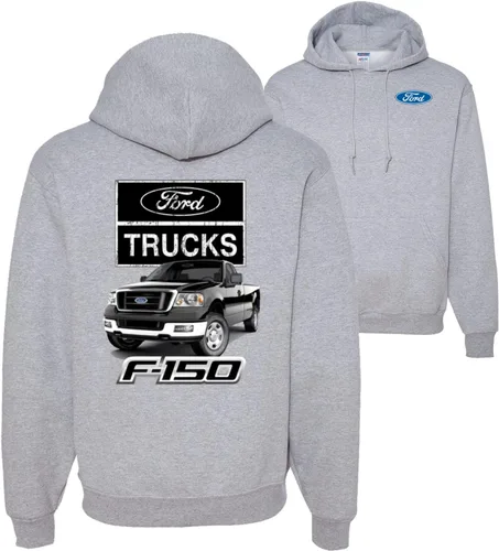 Vista 32 de Wild Bobby Ford Trucks F150 Pickup Cars and Trucks Front and Back - Sudadera con capucha unisex