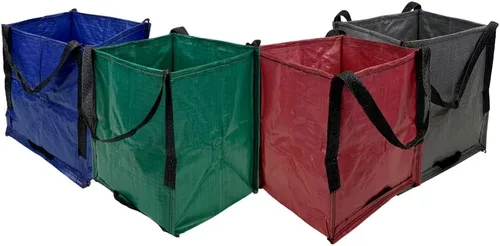 Vista 21 de DURASACK Bolsa de Almacenamiento de Servicio Pesado con Cremallera Superior de 22 Galones, Bolsa de Mudanza de Polipropileno Tejido Resistente Combo