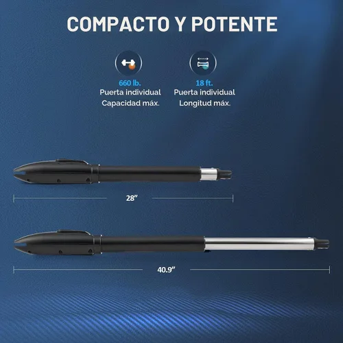 Vista 8 de CO-Z - Kit de abridor automático para puerta de batiente doble, abridor de puerta eléctrica para puertas de hasta 660 lb*2 18 pies, sistema