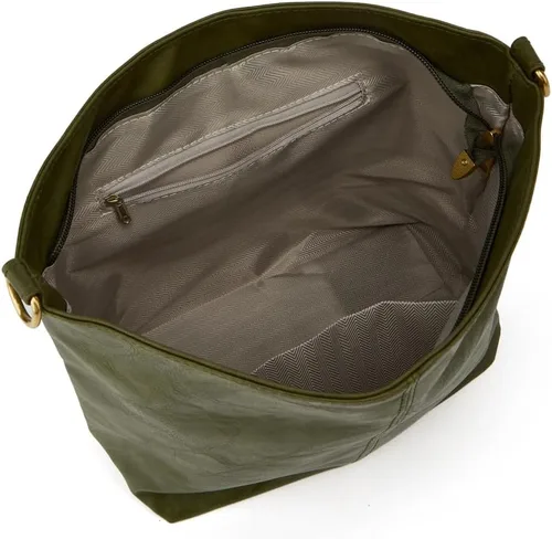 Vista 2 de Bolso Hobo para mujer, bolso cruzado grande de diseñador para mujer, bolso de hombro de piel sintética con correa ancha para el hombro