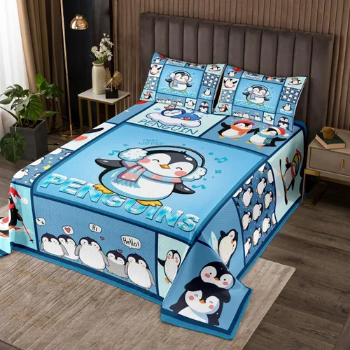 Vista 17 de Manfei Juego de colcha de verano con diseño de ranas de dibujos animados, diseño de animales de estanque, decoración de habitación de niños, niñas